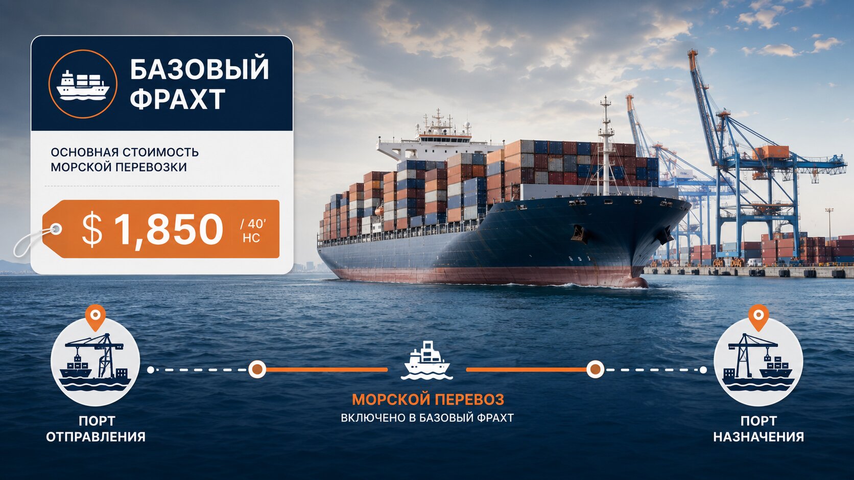 Базовая ставка за перевозку контейнера