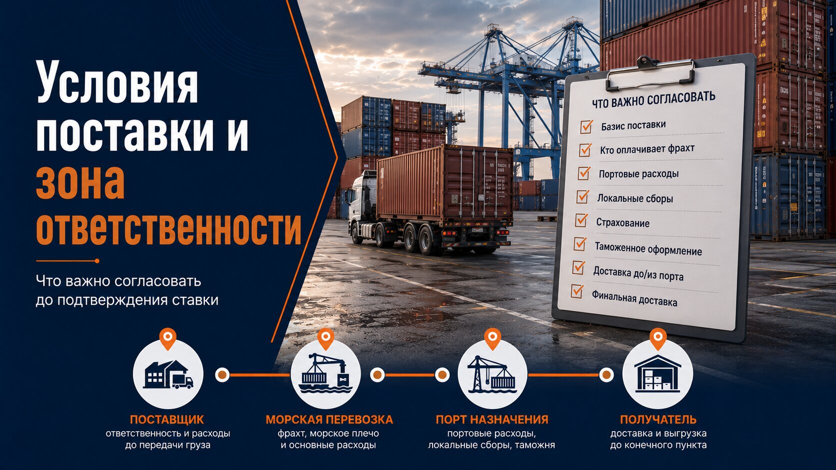 Распределение расходов по маршруту перевозки