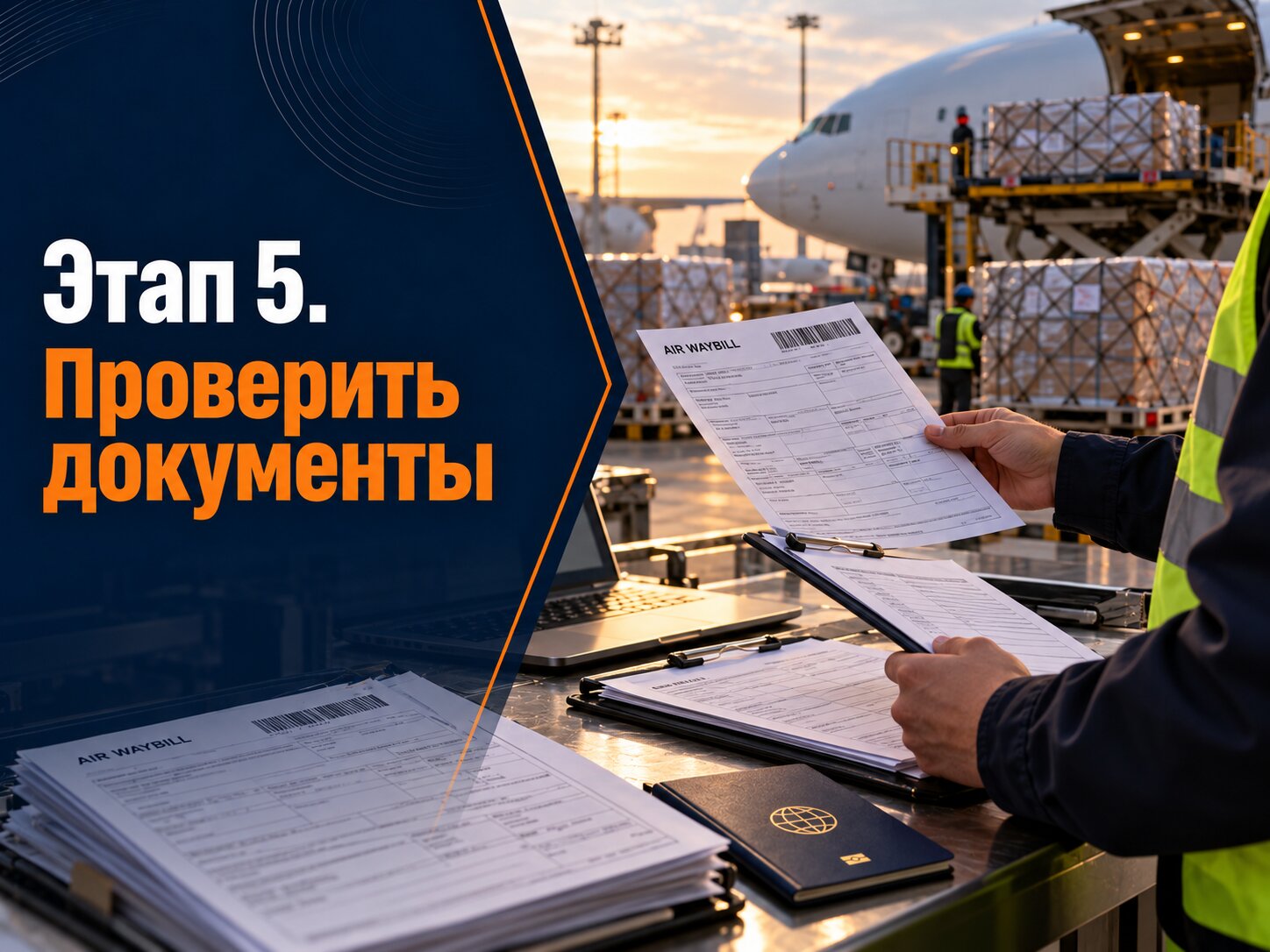Сопроводительные документы сверяются с фактическими характеристиками груза перед его приёмкой на терминале