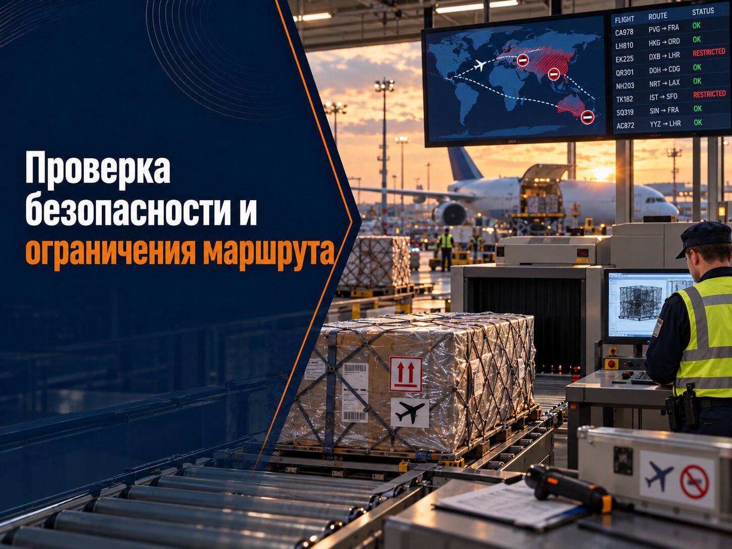 Безопасность и ограничения маршрута при авиаперевозке