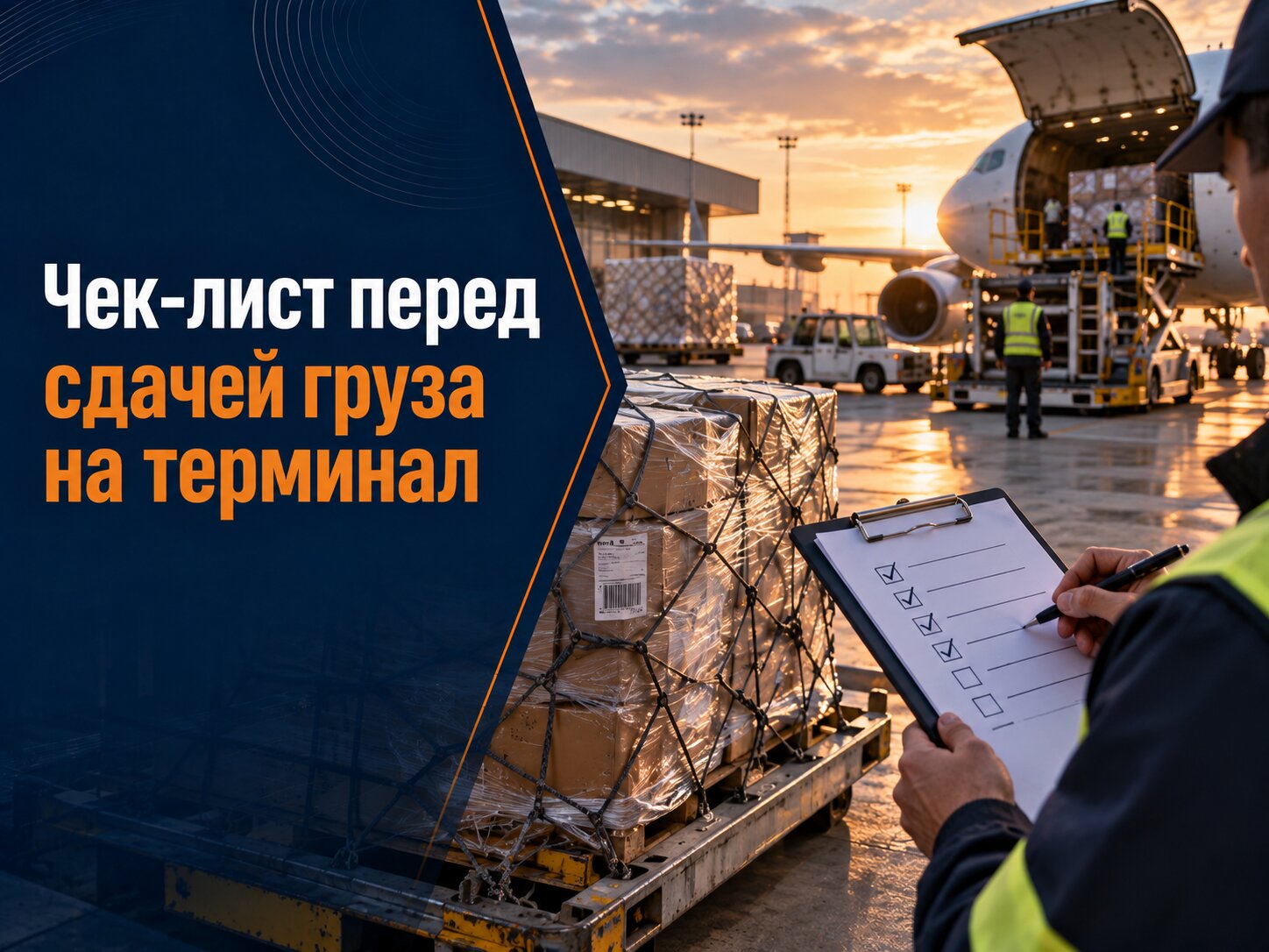 Финальная проверка бронирования, веса, размеров, упаковки, маркировки и документов перед доставкой авиагруза на терминал