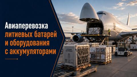 Авиаперевозка литиевых батарей по IATA DGR 2026 Литиевые аккумуляторы и оборудование с батареями подготовлены к авиаперевозке по требованиям IATA DGR 2026