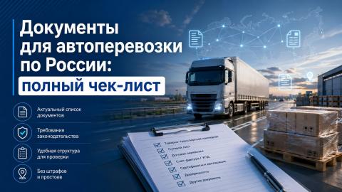 Какие документы нужны для автоперевозки по России: полный чек-лист Документы для автоперевозки по России: список и чек-лист