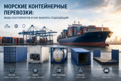 Морские контейнерные перевозки: виды контейнеров и как выбрать Типы контейнеров для морских перевозок: от DryVan до FlatRack