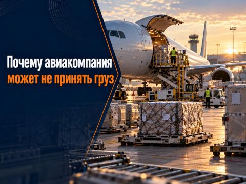 Почему авиакомпания может не принять груз Проверка авиагруза на грузовом терминале перед приёмкой и отправкой запланированным рейсом