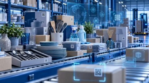 Маркировка товаров для дома с 1 апреля 2027 года Товары для дома с кодами Data Matrix на фоне введения обязательной маркировки «Честный знак» с 1 апреля 2027 года
