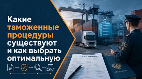 Схема основных таможенных процедур при импорте и экспорте товаров через границу ЕАЭС