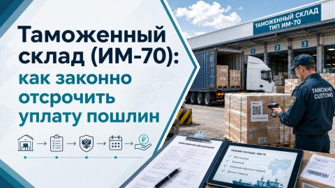 Таможенный склад (ИМ-70): как законно отсрочить пошлины и протестировать рынок ИМ-70: что такое таможенный склад и кому он выгоден