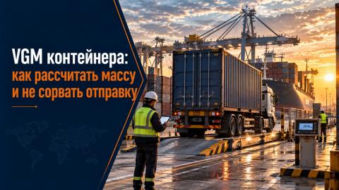 VGM контейнера: расчёт проверенной массы Морской контейнер на терминале перед определением проверенной массы VGM для погрузки на судно