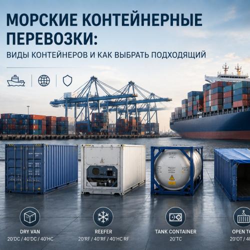 Морские контейнерные перевозки: виды контейнеров и как выбрать Типы контейнеров для морских перевозок: от DryVan до FlatRack
