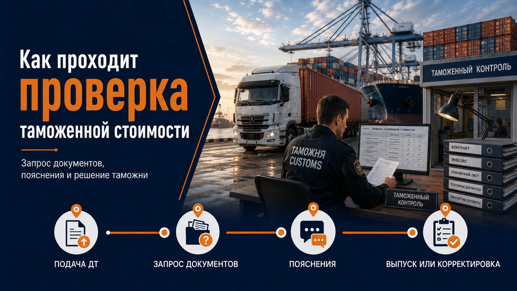 Запрос документов и пояснений таможней при контроле стоимости импортного товара перед выпуском