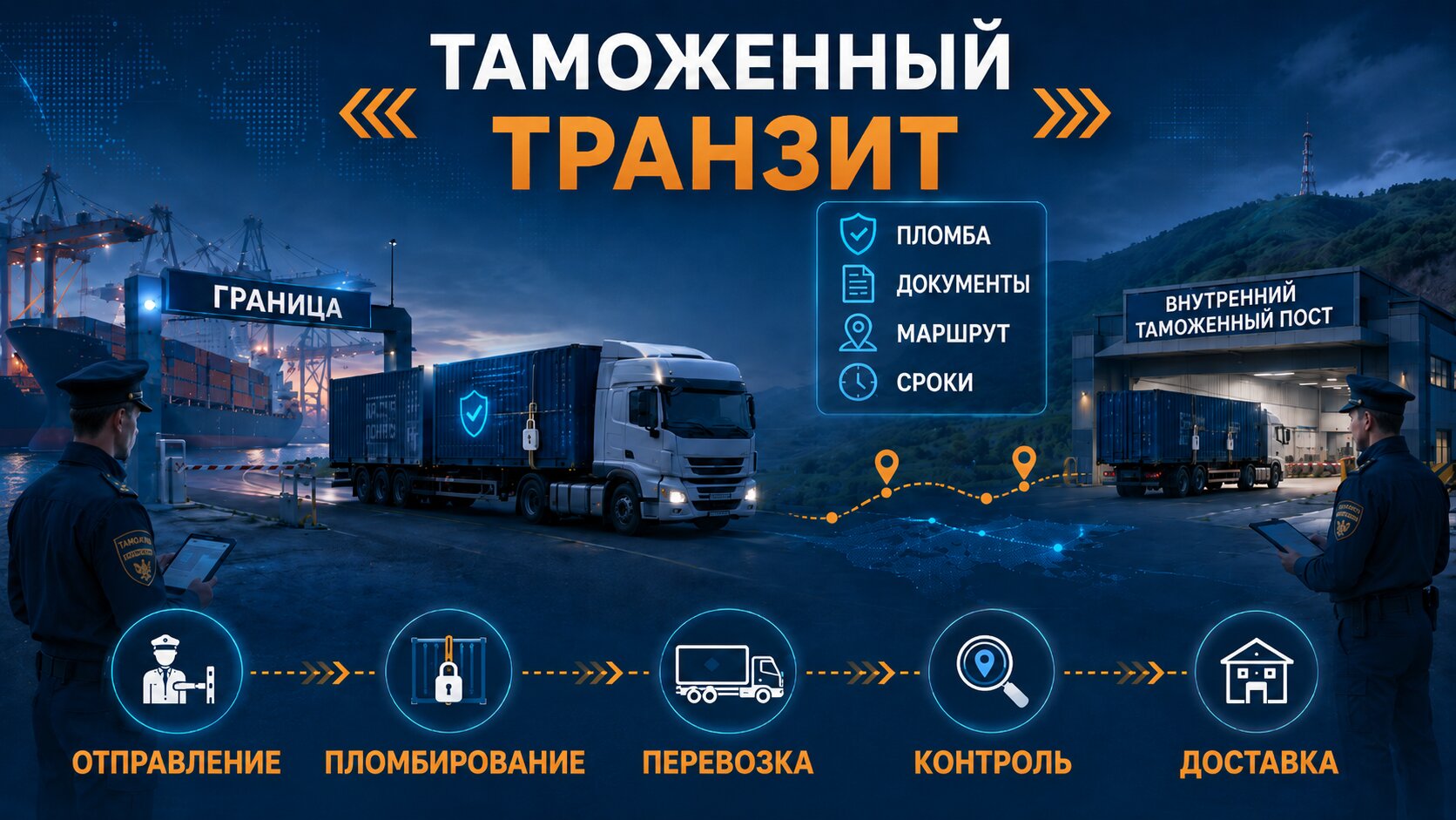 Перевозка груза по процедуре таможенного транзита