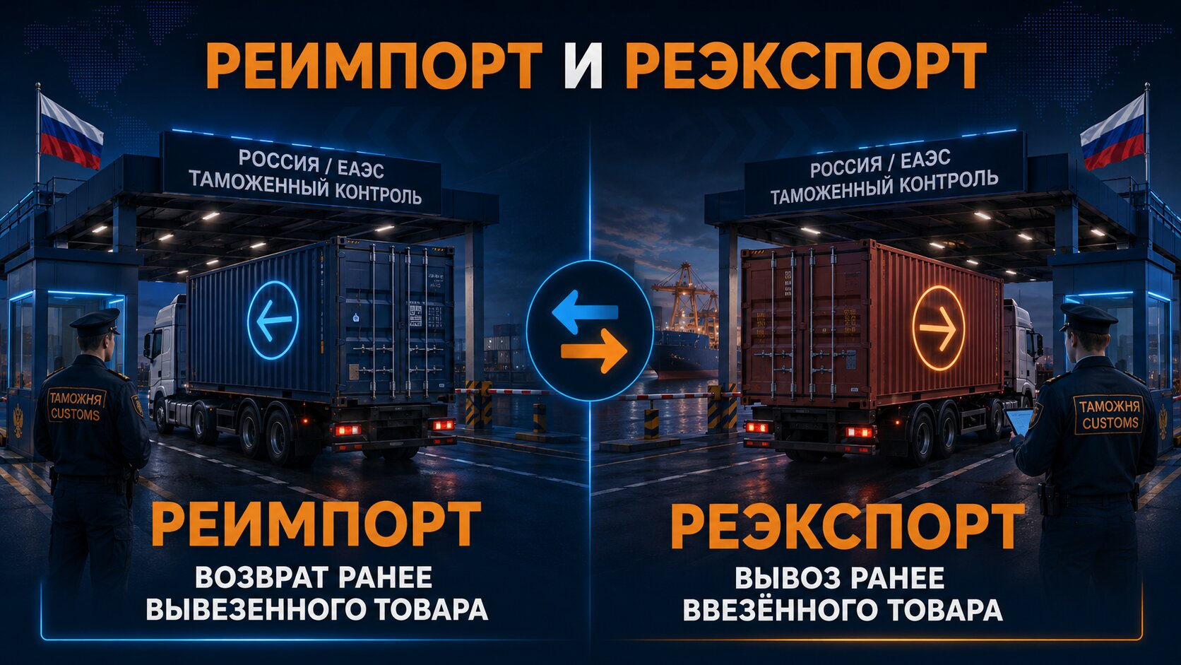 Возврат товаров по процедурам реимпорта и реэкспорта