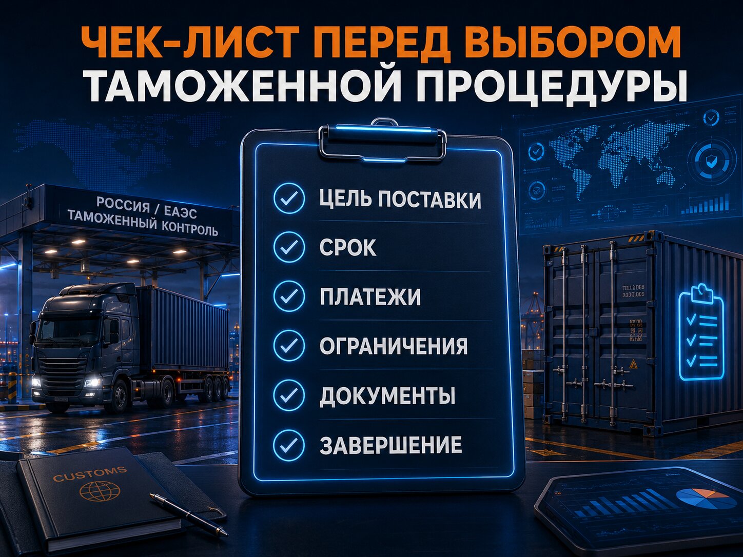 Чек-лист при выборе таможенной процедуры