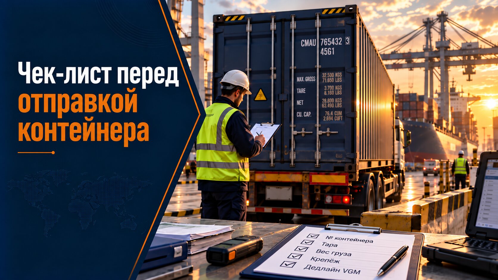 Чек-лист VGM перед морской отправкой